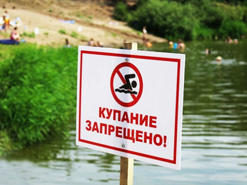 Купание в зоне рекреации «Зеленый пляж» запрещено.